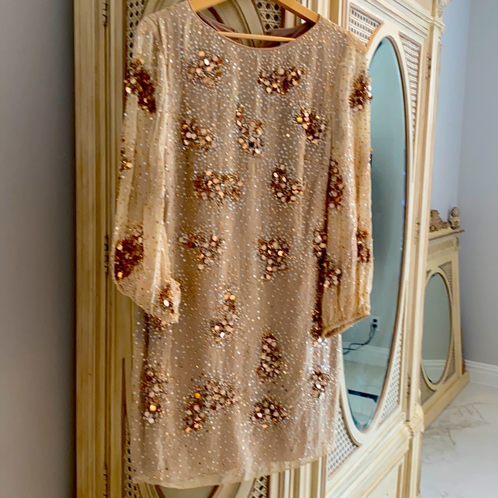 Badgley Mischka sequin dress